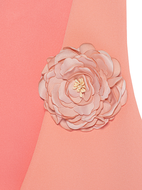 Коралловый костюм из жилета и брюк, 5