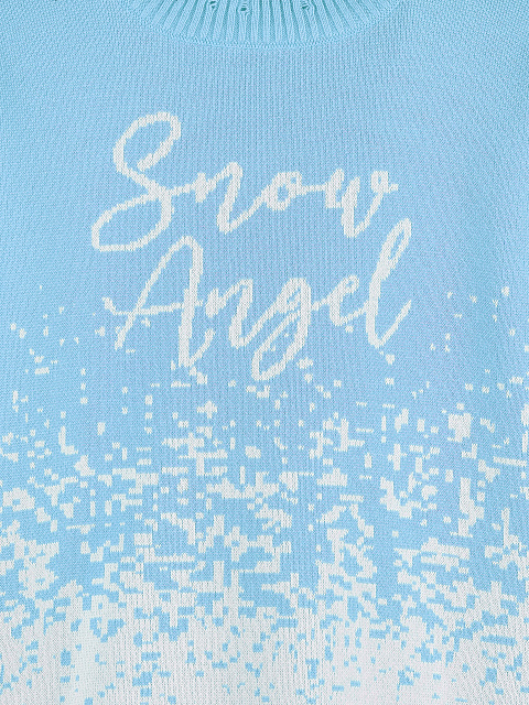Ярко-голубой свитер Snow Angel, 3