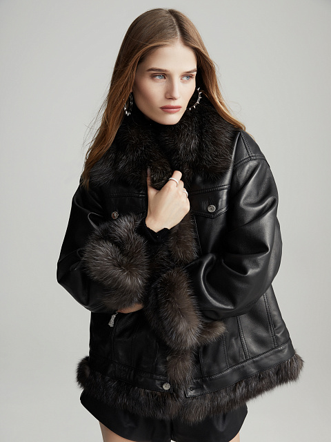 Хупсы с шипами из белого золота с бриллиантами, 8 Хупсы с шипами из белого золота с бриллиантами, 8