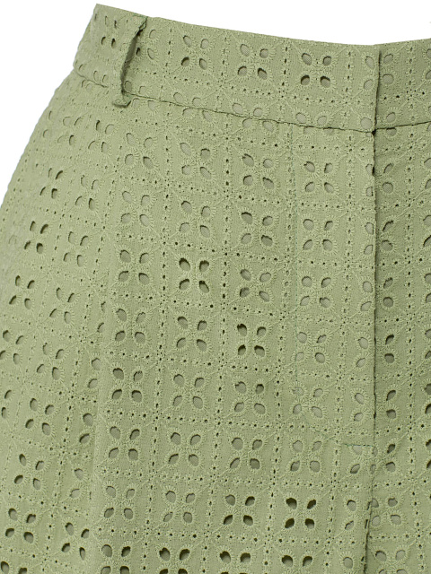 Зеленые шорты из хлопка, 4