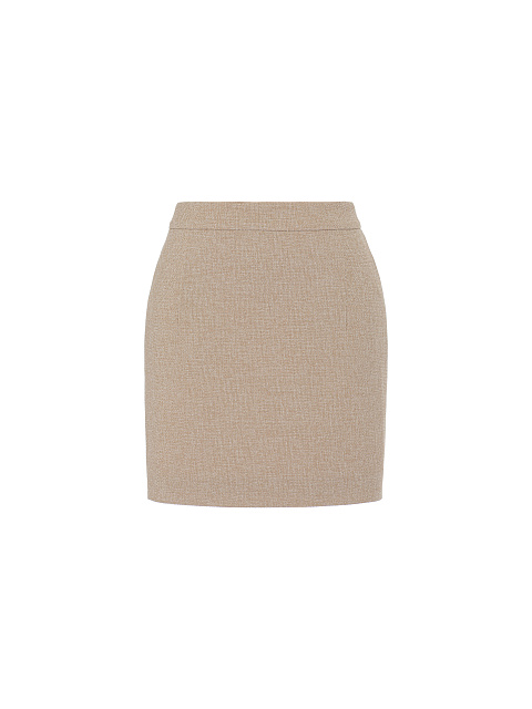 Бежевый костюм-тройка с цветочной вышивкой, 9