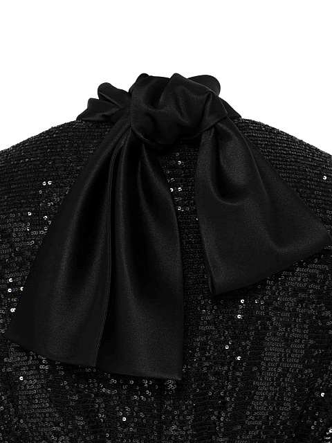 Черное платье-макси с пайетками, 8 Черное платье-макси с пайетками, 8