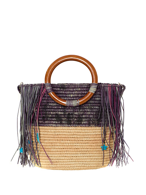 Плетеная сумка с круглыми ручками, 3 Плетеная сумка с круглыми ручками, 3
