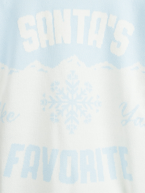 Голубой свитер Santa's Favorite, 3