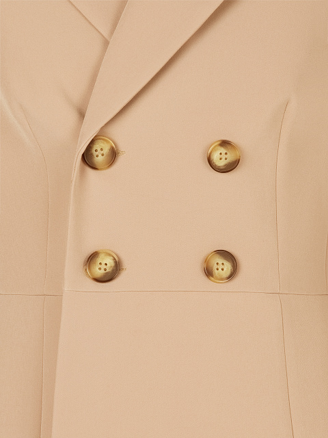 Бежевый брючный костюм со штрипками, 4 Бежевый брючный костюм со штрипками, 4