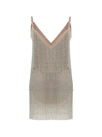 Платье-мини с бахромой, 2