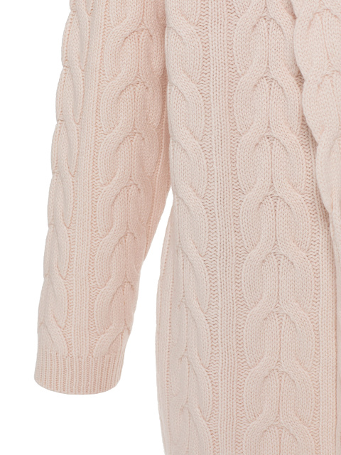 Вязаное кашемировое пальто светло-розового цвета, 3 Вязаное кашемировое пальто светло-розового цвета, 3