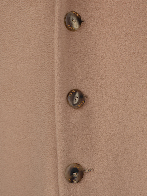 Бежевое однобортное кашемировое пальто, 8 Бежевое однобортное кашемировое пальто, 8