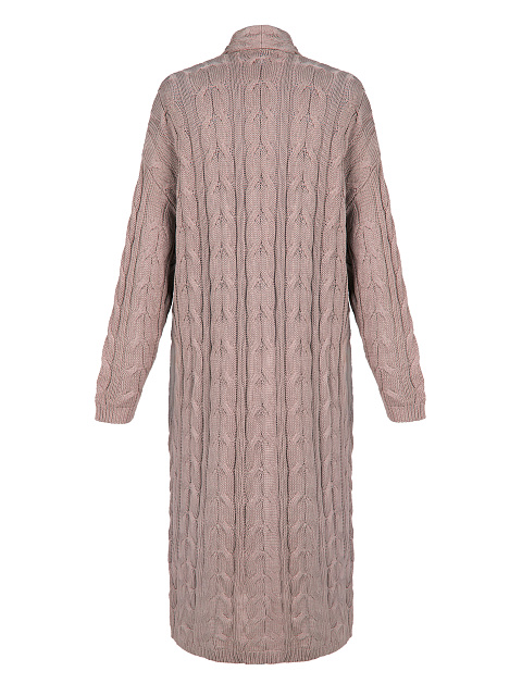 Пыльно-розовый вязаный кардиган из тенсела и шелка, 2