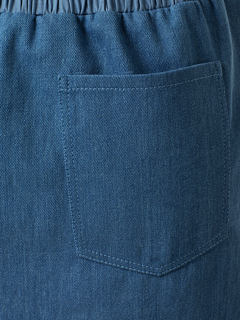 Юбка-миди из денима с кружевом, 4