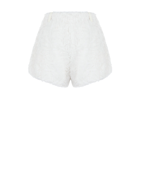 Белые шорты из меха козлика, 3