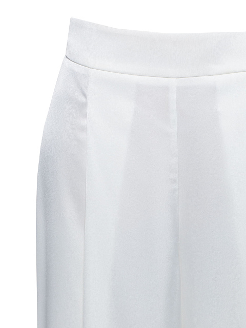 Белые широкие брюки из шелка, 3