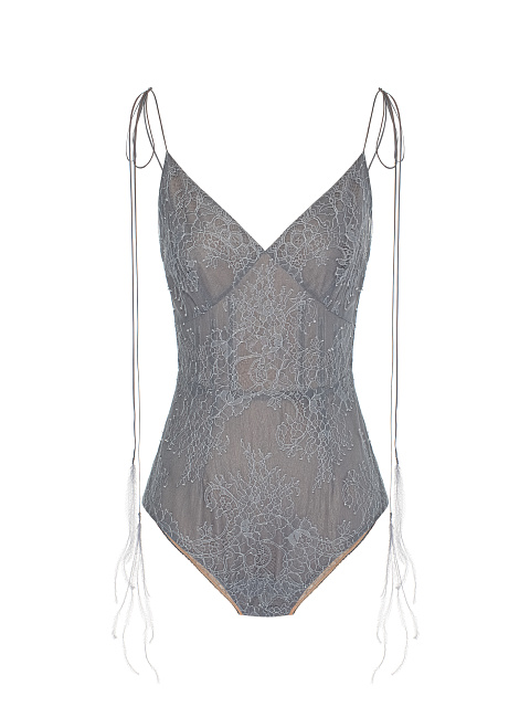 Серое боди из кружева, 1