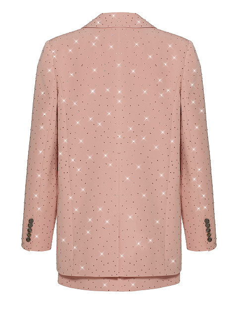 Розовый костюм-тройка в стразах, 3