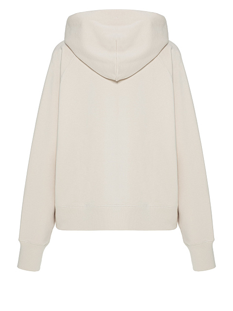 Молочное хлопковое худи с медведем, 2