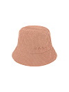 Панама из вельвета пудрового цвета, вышивка YANA Панама из вельвета пудрового цвета, вышивка YANA