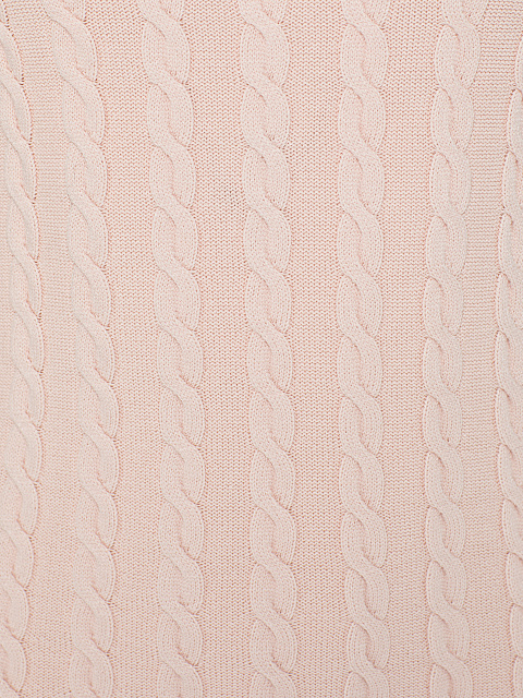 Светло-розовое вязаное платье-мини с открытой спиной, 3