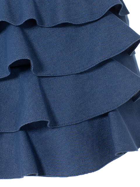 Синяя баска из денима на молнии, 3 Синяя баска из денима на молнии, 3