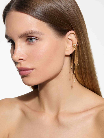 Кафф из желтого золота с бриллиантами, 1 Кафф из желтого золота с бриллиантами, 1