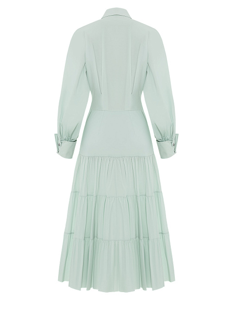 Мятное хлопковое платье-миди, 2 Мятное хлопковое платье-миди, 2