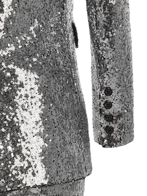 Костюм-тройка в серебристых пайетках, 4 Костюм-тройка в серебристых пайетках, 4