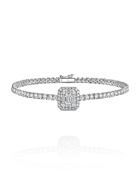 Браслет из белого золота с бриллиантами, 1 Браслет из белого золота с бриллиантами, 1