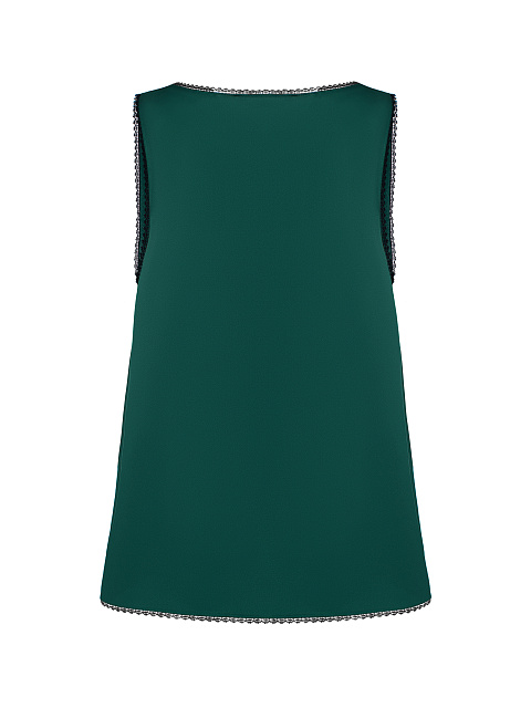 Зеленый топ из шелка с кружевом, 2 Зеленый топ из шелка с кружевом, 2