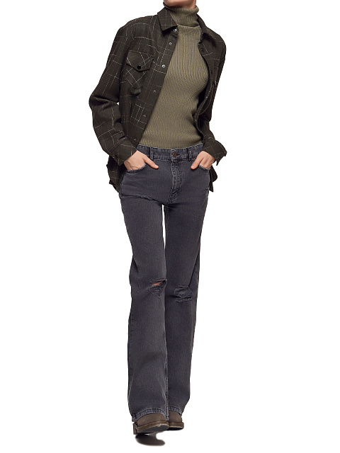 Темно-зеленая рубашка из плотной шерсти, 6 Темно-зеленая рубашка из плотной шерсти, 6