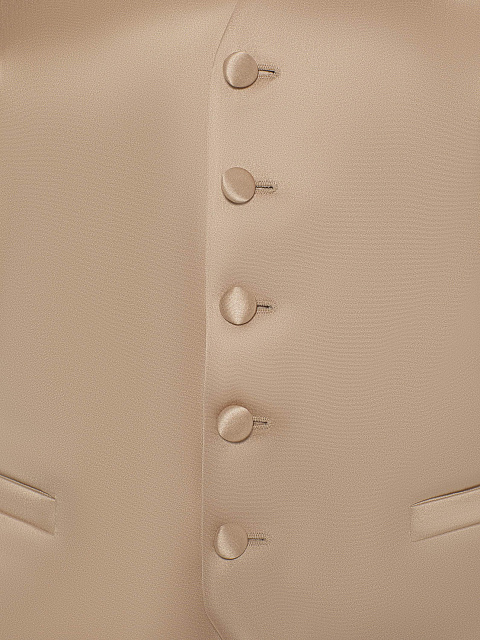 Бежевый шелковый костюм-тройка, 7