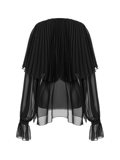 Черная блузка из шифона, 4 Черная блузка из шифона, 4
