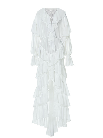 Белое платье-макси, 1