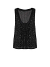 Черный топ в пайетку