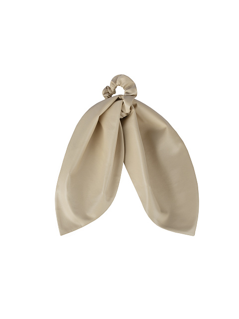 Бежевая резинка для волос из эко-кожи, 1