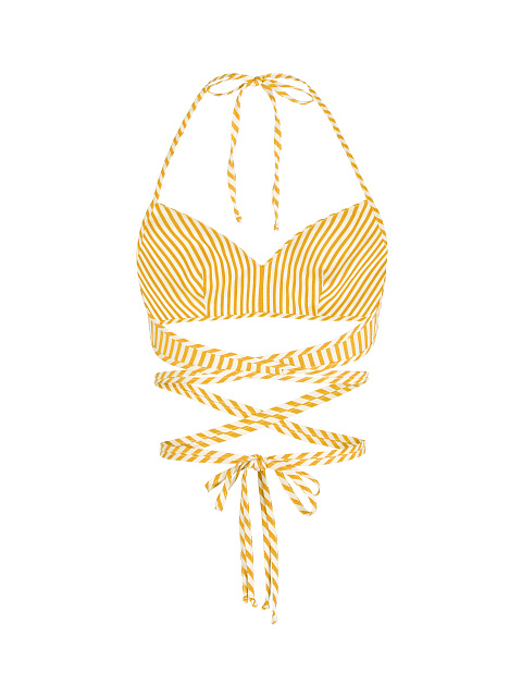 Желтый хлопковый сет из бра и рубашки, 6