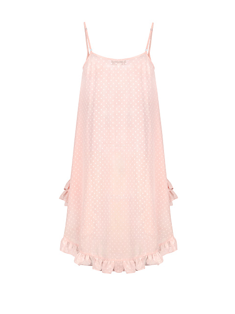 Розовый сарафан из шифона в горошек, 2 Розовый сарафан из шифона в горошек, 2