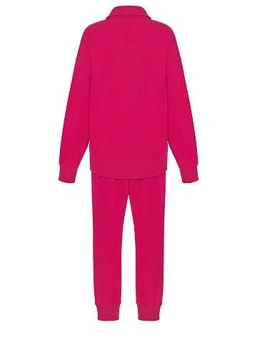 Розовый спортивный костюм с толстовкой на молнии, 2