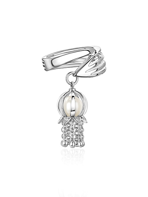 Кольцо из белого золота с подвеской, 1 Кольцо из белого золота с подвеской, 1