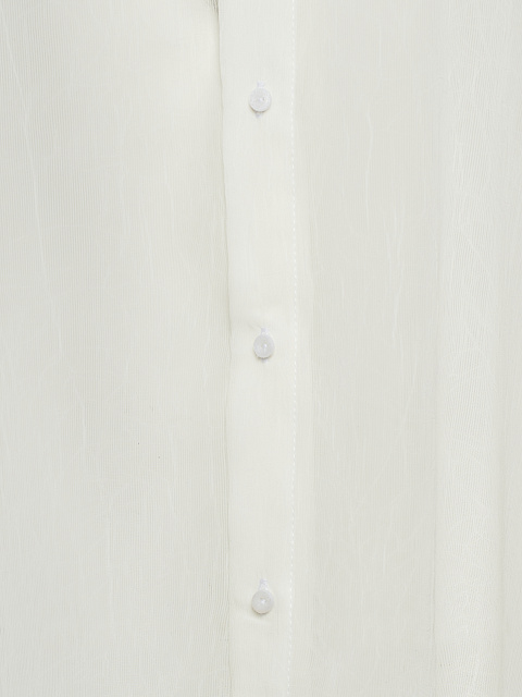 Белая блузка из шифона, 4