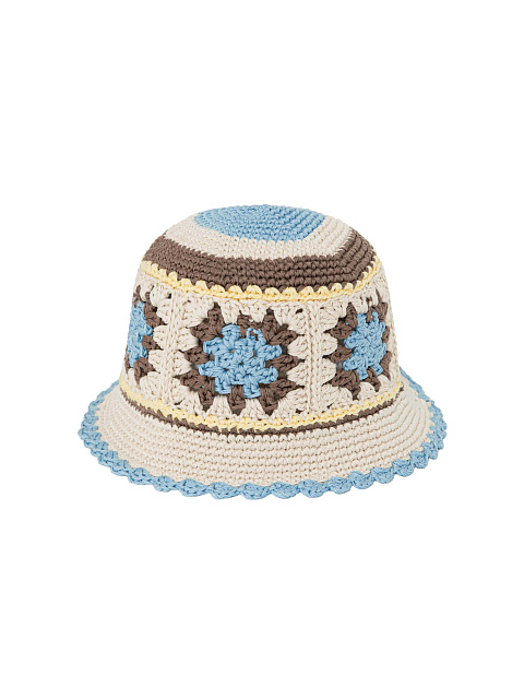 Вязаная панама в технике кроше, 1