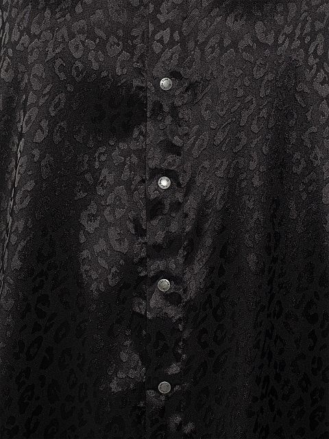 Черная блузка из вискозы с узором, 3 Черная блузка из вискозы с узором, 3