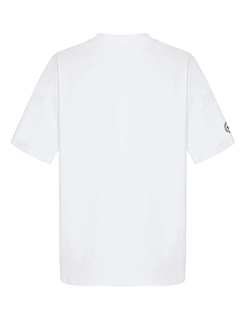 Мужская белая футболка из хлопка с принтом в виде якоря, 2