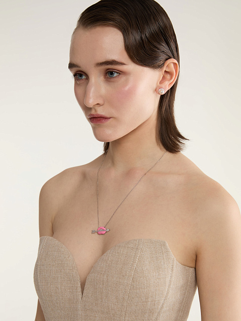 Пусеты из белого золота с жемчугом Акойя, 4 Пусеты из белого золота с жемчугом Акойя, 4