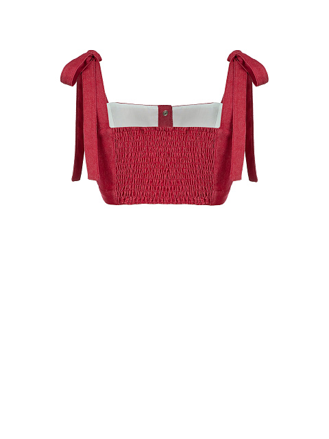 Красный топ из денима, 2