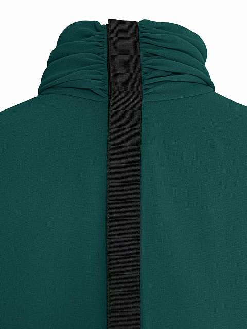 Зеленая блуза-боди с кружевом, 6