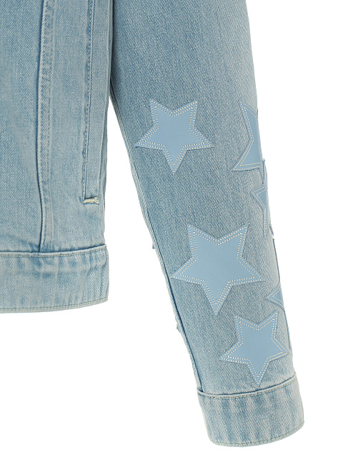 Куртка из голубого денима с отделкой из кожи в тон, 3 Куртка из голубого денима с отделкой из кожи в тон, 3