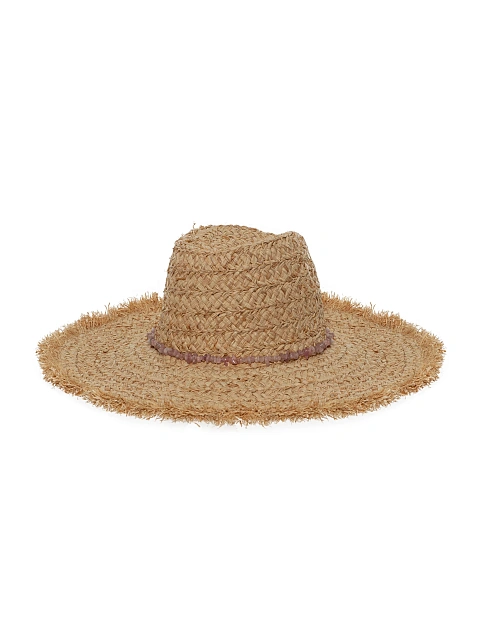 Соломенная шляпа с отделкой из кунцита, 3 Соломенная шляпа с отделкой из кунцита, 3