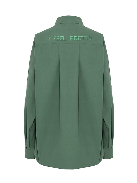 Зеленая хлопковая рубашка, 3