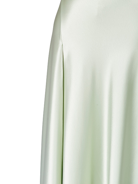 Светло-зеленое шелковое платье-макси, 3