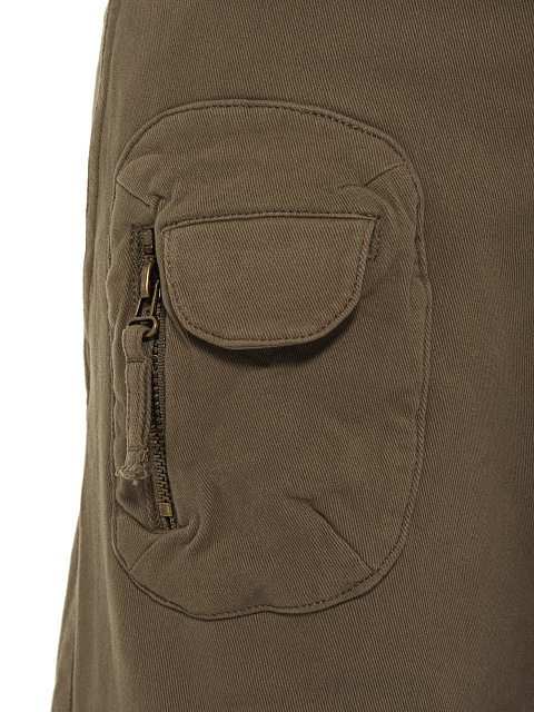 Брюки-карго из хлопка цвета хаки, 4 Брюки-карго из хлопка цвета хаки, 4