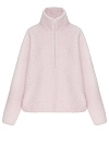 Худи из эко-меха, молния , кулиска из светло-розового эко-меха букле Худи из эко-меха, молния , кулиска из светло-розового эко-меха букле